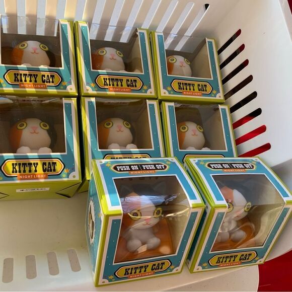 Cat Night light, lot of 8 Kitty Cat - Picture 1 of 8